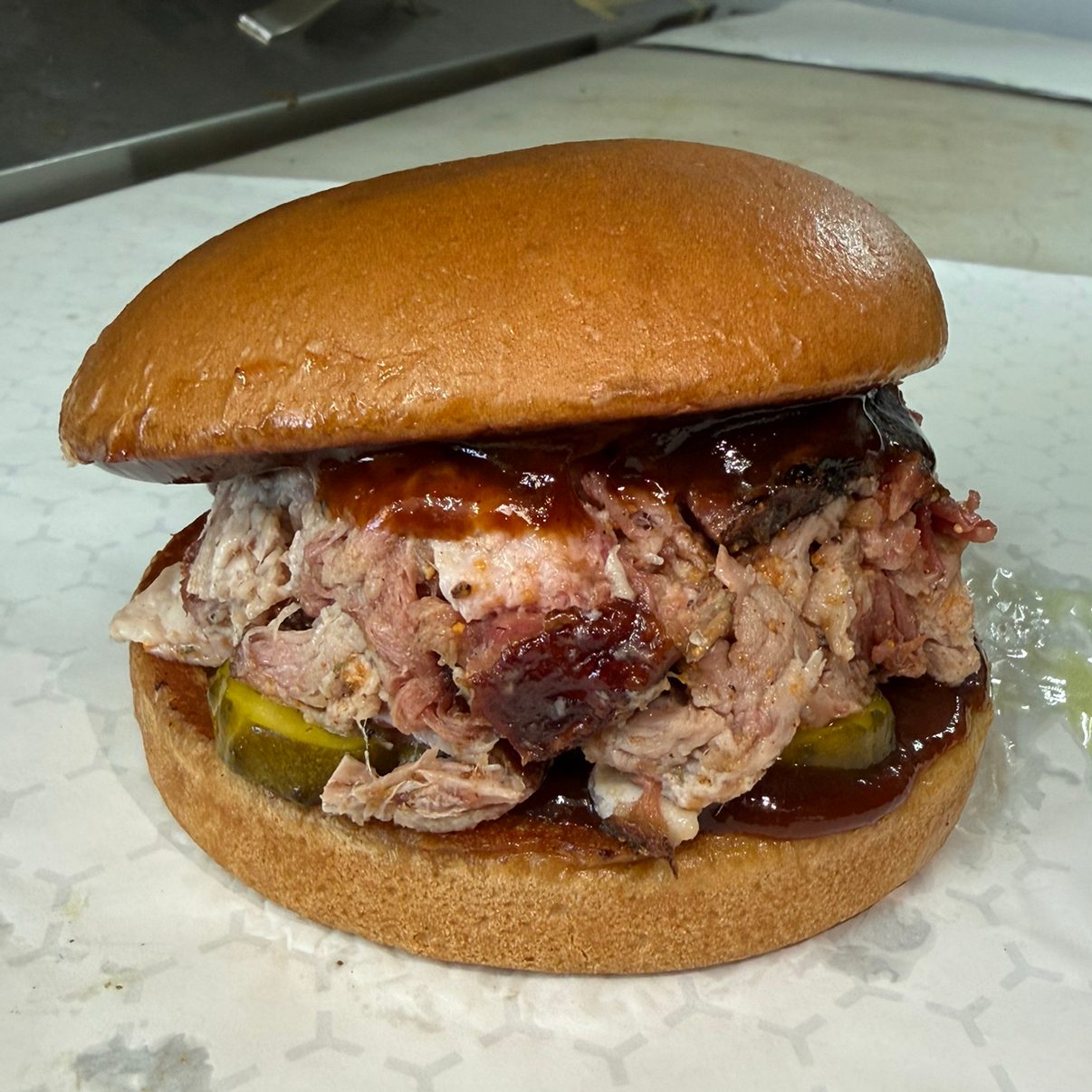 Pulled Pork Sandwich.